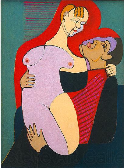 Ernst Ludwig Kirchner Great Lovers ( Mr and Miss Hembus)